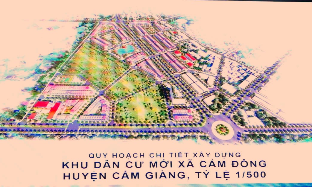 UBND xã Cẩm Đông tổ chức Hội nghị công bố Quy hoạch chi tiết xây dựng Khu dân cư mới xã Cẩm Đông, huyện Cẩm Giàng, tỷ lệ 1/500.
